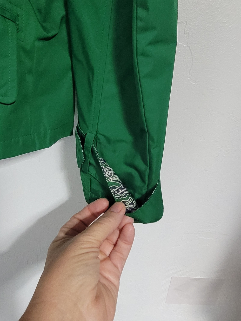Chico's Emerald Green Rain Jacket - Picture 3 of 6